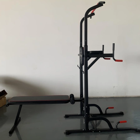 Tour électrique avec banc multifonction - Pliable - Vue latérale de la droite