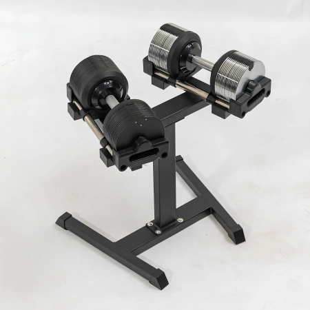 Rack for Adjustable Snap Dumbbells | Space-saving - Full Front View