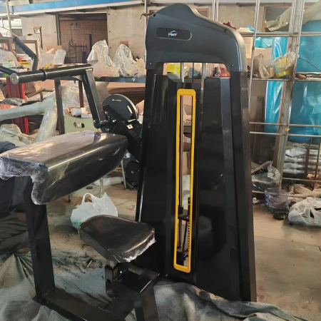 Machine à triceps assis - FMT | Pack de poids inclus | Personnalisé - Vue latérale totale