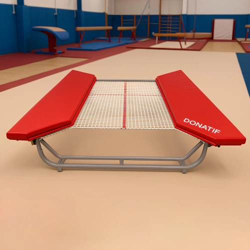 Mini-Kunstgymnastik-Trampolin - GA46 | Faltbar - Blick auf das Fitnessstudio