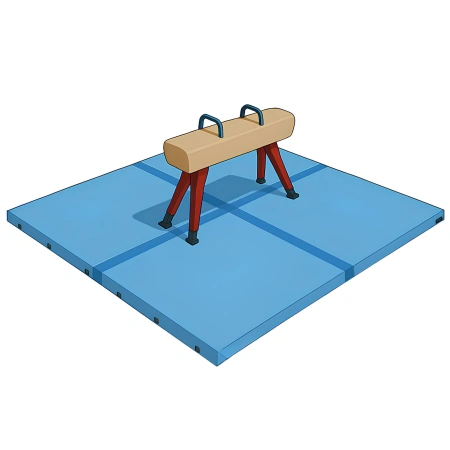 Matelas pour chevaux avec poignées - GA58 | Professionnel - Vue opposée