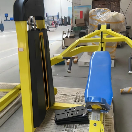 Banc olympique incliné - FMT | Pile de poids incluse - Banc en vue rapprochée