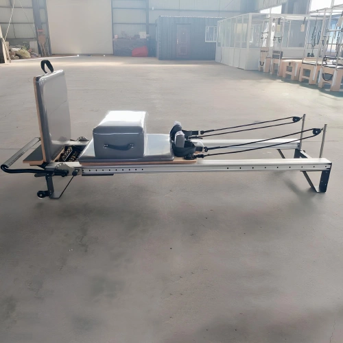 Reformer Pilates aus Aluminiumlegierung PM23 | Professionell - Graue Farbe Visuell