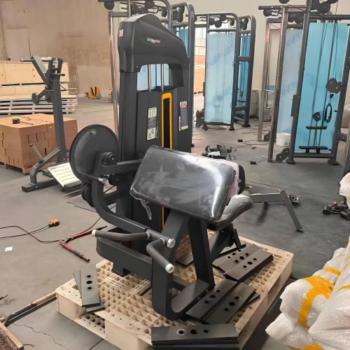 Camber Curl Machine - FMT | Expandable Weight Stack - Rear View