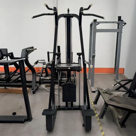 Trempette et menton assistés - FMT | Pile de poids extensible - vue arrière