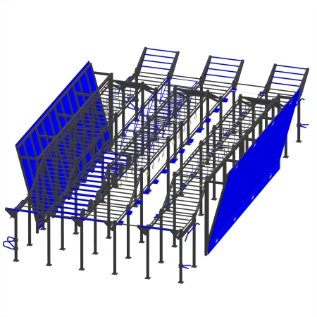 Structure de gymnastique suédoise multifonctionnelle - CH37 | Parc extérieur - Vue de l’avant