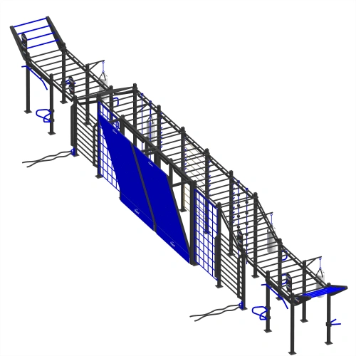 Estructura de calistenia de Carrera de obstáculos - CH38 | Exterior - Vista frontal