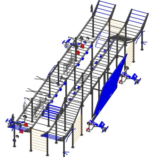 Calistenia diseñada en Italia Estructura - CH39 | OCR - Vista frontal