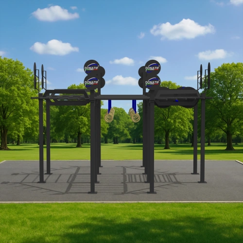 Struttura Calisthenics con Anelli - CH40 | Professionale - Utilizzo