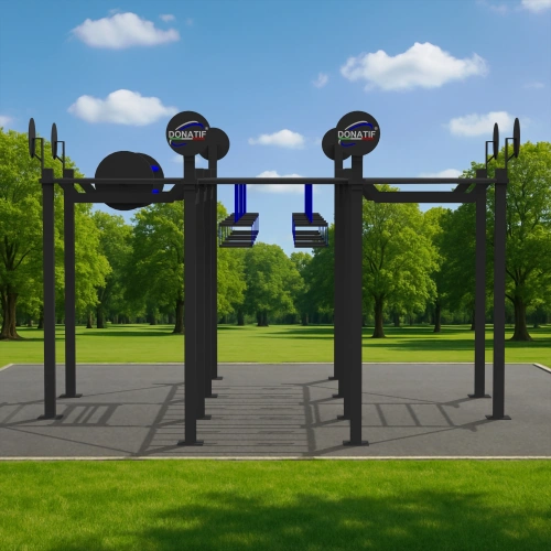 Estructura de calistenia octogonal - CH41 | Street Workout - Vista al aire libre
