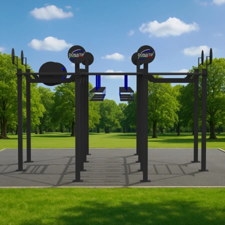 Estructura de calistenia octogonal - CH41 | Street Workout - Vista al aire libre