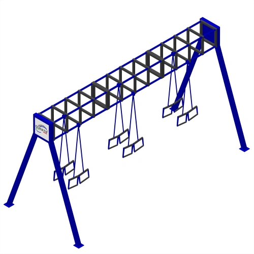 Struttura per Suspension Training - CH46 | Street Workout - Visuale Laterale