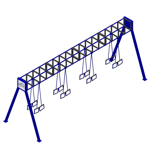 Crosstraining Calisthenics Rahmen - CH47 | Außenbereich - Seitenansicht