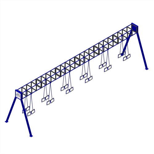 Structure multi-stations - CH48 | Gymnastique suédoise - Vue latérale