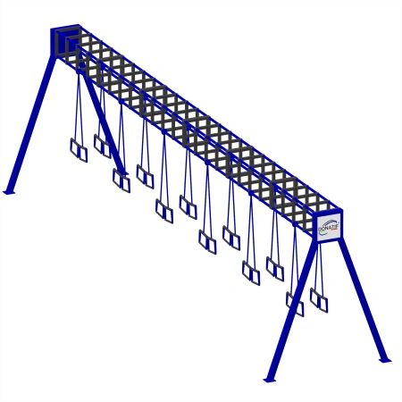 Estructura multiestación - CH48 | Calistenia - Vista frontal