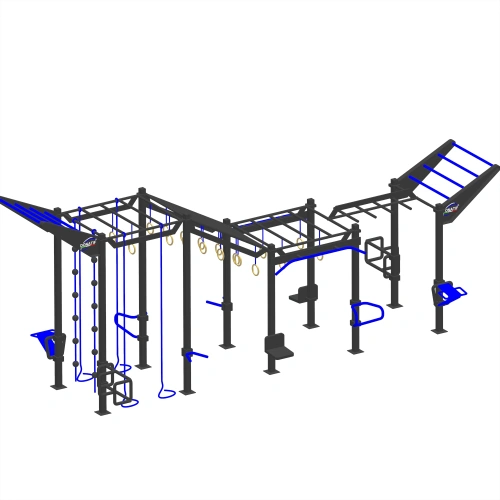 Estructura de cuerda de escalada - CH50 | Calistenia - Vista lateral