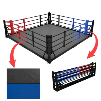 Ring da Boxe - Pugilato a Terra Pieghevole | Su Misura - Visuale Completa