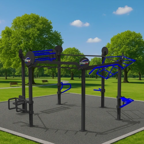 Structure hexagonale de gymnastique suédoise - CH51 | Street Workout - Utilisation