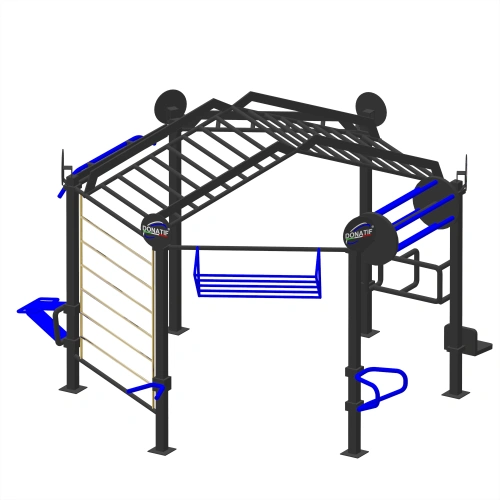 Calisthenics-Rahmen mit Dip-Station - CH52 | Außenbereich - Seitenansicht
