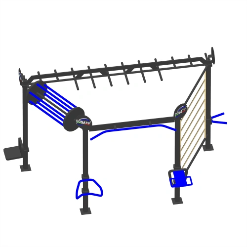 Struttura con Scala Verticale - CH53 | Calisthenics - Visuale Completa