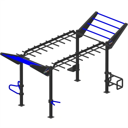 Estructura con Barras Horizontales - CH55 | Parque al aire libre - Vista lateral