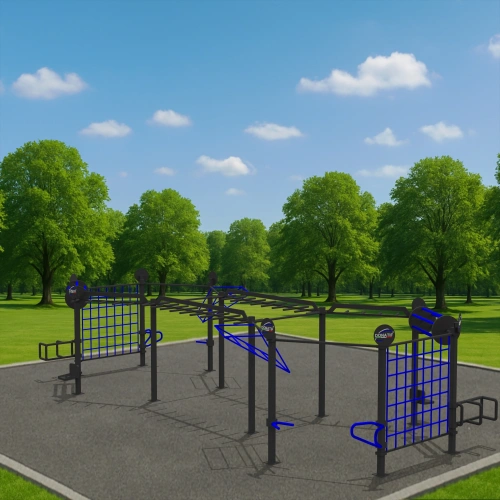 Structure de gymnastique suédoise à plusieurs échelles - CH56 | Extérieur - Vue extérieure