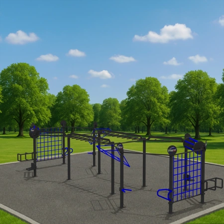 Structure de gymnastique suédoise à plusieurs échelles - CH56 | Extérieur - Vue extérieure