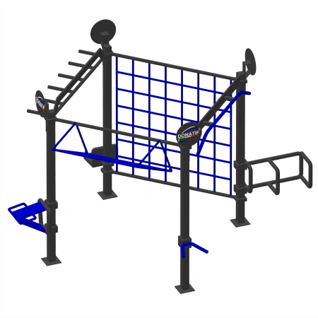 Struttura con Barre per Trazioni - CH57 | Calisthenics - Visuale Laterale
