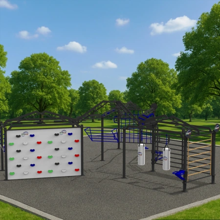 Structure avec mur d’escalade - CH62 | Gymnastique suédoise - Utilisation