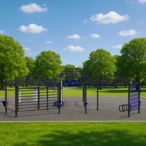 Structure avec mur d’escalade - CH62 | Gymnastique suédoise - Vue extérieure