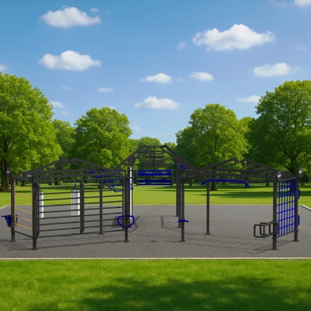 Estructura con rocódromo - CH62 | Calistenia - Vista al aire libre