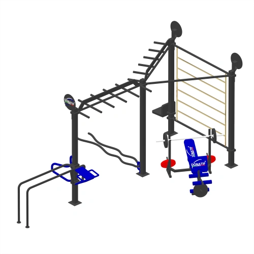 Multidisziplinäre Calisthenics-Struktur - CH63 | Außenbereich - Seitenansicht