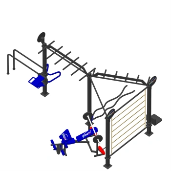 Multidisciplinary Calisthenics Structure - CH63 | Outdoor - Full View