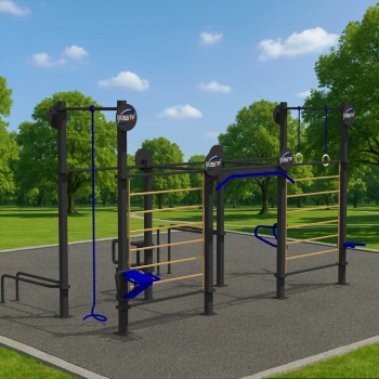 Galvanized steel outdoor structure - CH64 | Calisthenics - Full View 2