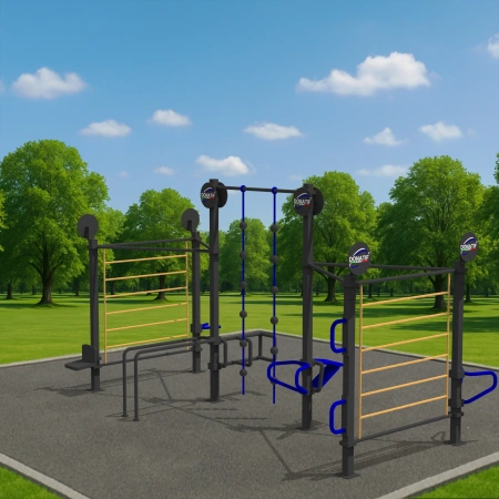 Estructura de respaldo doble - CH65 | Street Workout - Vista al aire libre