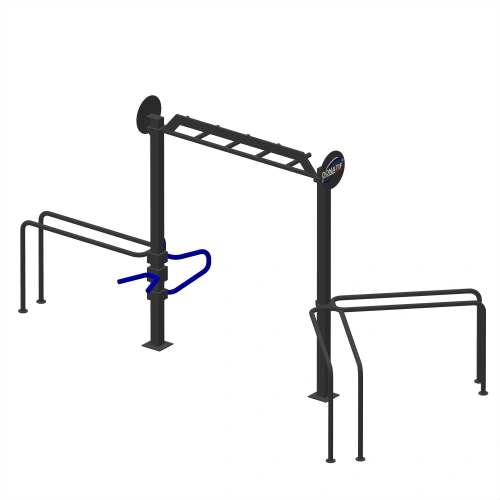 Struttura Calisthenics con Parallele - CH66 | Parco Outdoor - Visuale Completa