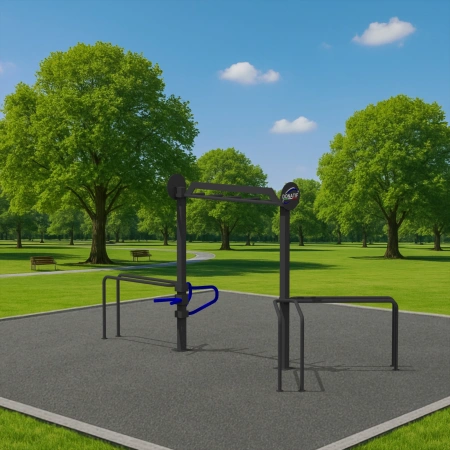 Calisthenics Rahmen mit parallelen Stangen - CH66 | Outdoor Park - Nutzung