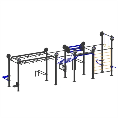 Struttura Calisthenics Anticorrosione - CH69 | Outdoor - Visuale Frontale