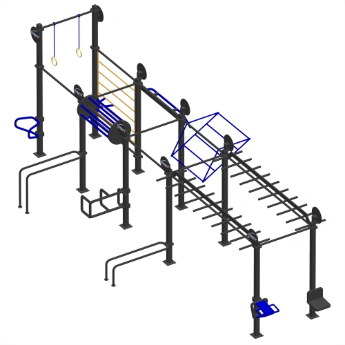 Korrosionsbeständige Calisthenics-Struktur - CH69 | Außenbereich - Vollansicht