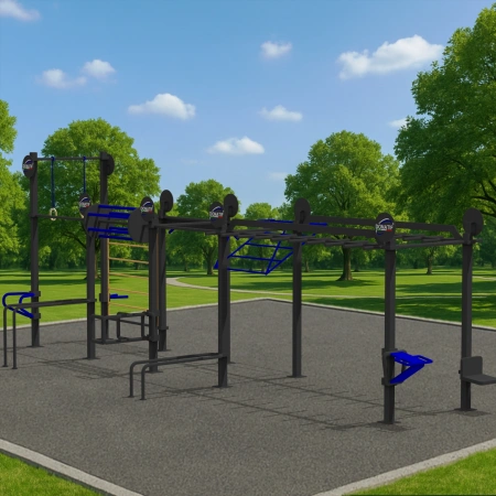 Korrosionsbeständige Calisthenics-Struktur - CH69 | Außen - Außenansicht