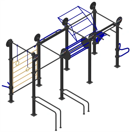 Struttura da Calisthenics e Parkour - CH71 | Parco Outdoor - Visuale Laterale