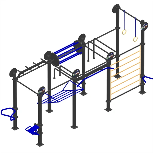 Struttura da Calisthenics e Parkour - CH71 | Parco Outdoor - Visuale Totale