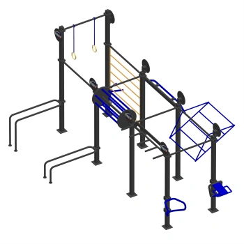 Calisthenics & Parkour Structure - CH71 | Outdoor Park - Full View