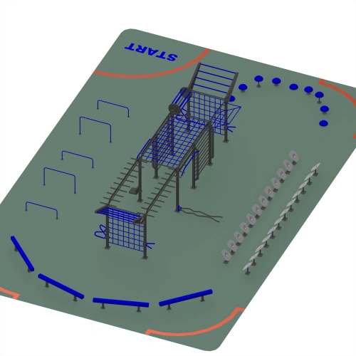 Struttura con Parallele Basse e Alte - CH74 | Professionale - Visuale Laterale