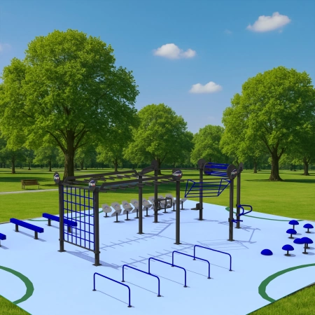 Structure de l’espace fitness extérieur - CH75 | Street Workout - Utilisation