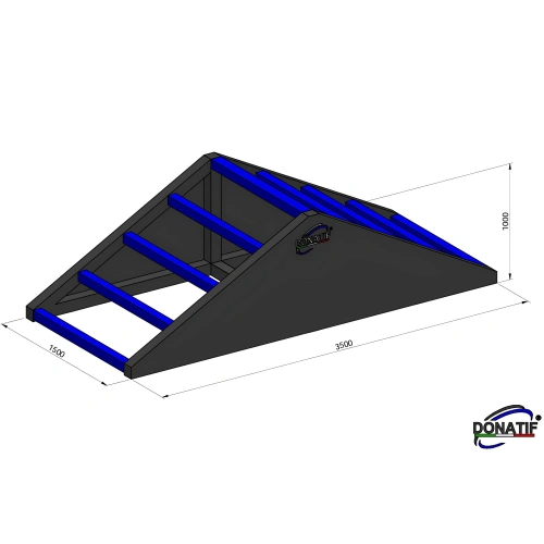 Struttura Ostacolo per Calisthenics - CH76 | Parco Outdoor - Misure