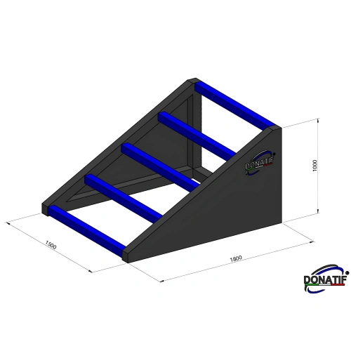 Rampa Inclinata per Calisthenics - CH77 | Outdoor - Misure