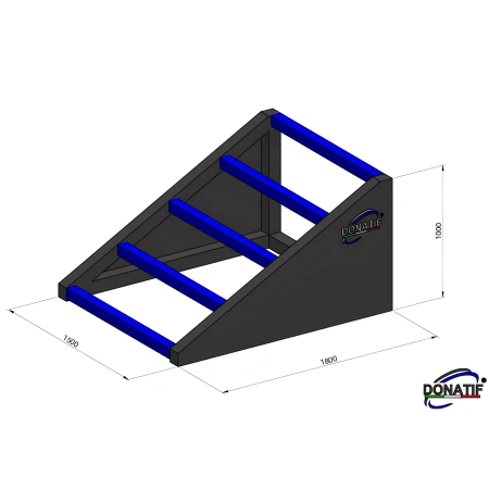 Rampa Inclinata per Calisthenics - CH77 | Outdoor - Misure