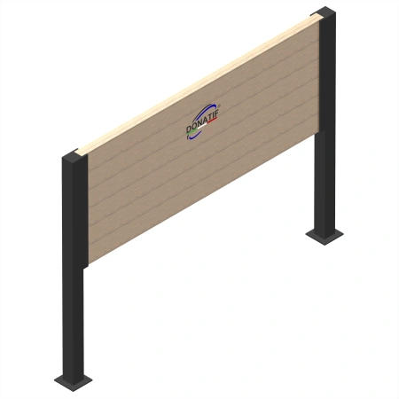 Parete Funzionale per Calisthenics - CH79 | Parco Outdoor - Visuale Laterale