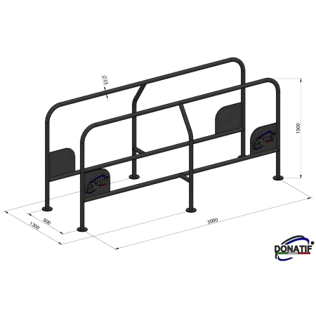 Parallele Multifunzione per Outdoor - CH80 | Calisthenics - Misure